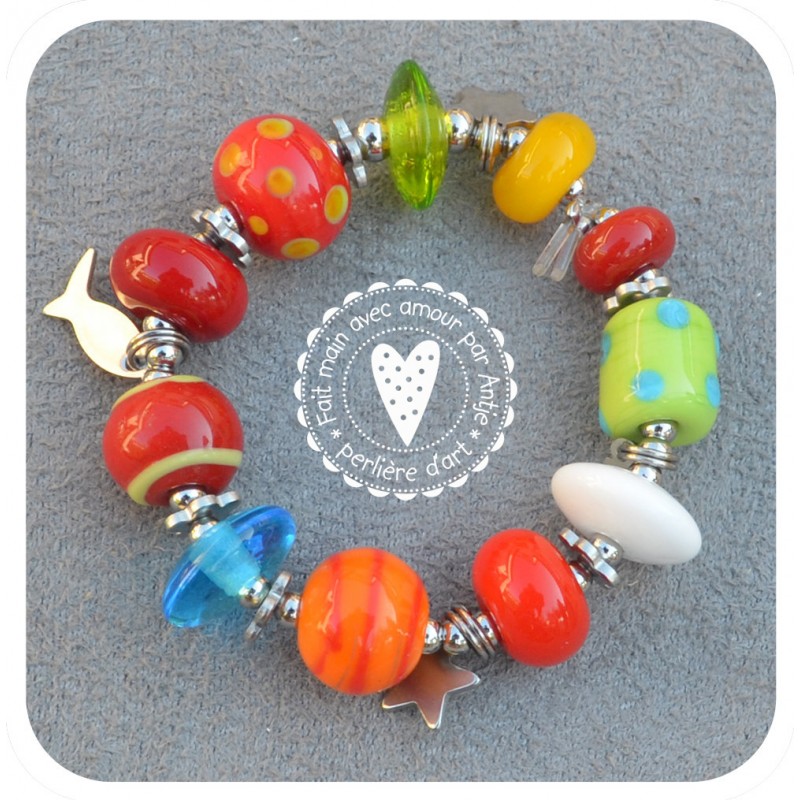 bracelet enfant verre filé_ bracelet enfant verre filé_