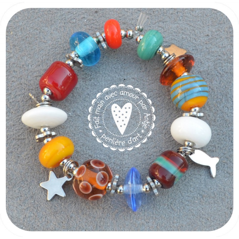 bracelet enfant verre filé_ bracelet enfant verre filé_